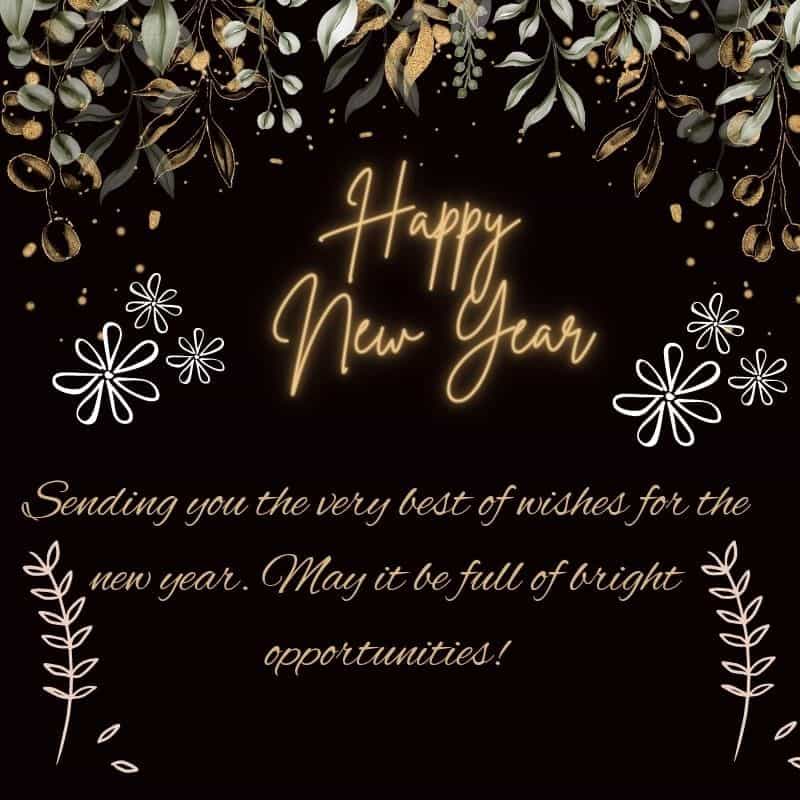happy new year wishes in english