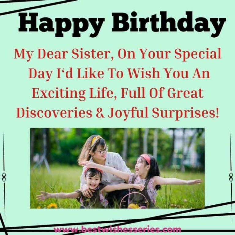 125+ Heart Touching Birthday Wishes For Sister